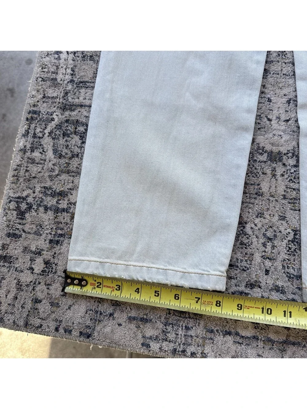 ACNE STUDIOS 1991 Loose Fit Jeans Unisex Size 25x32 Light Blue/White